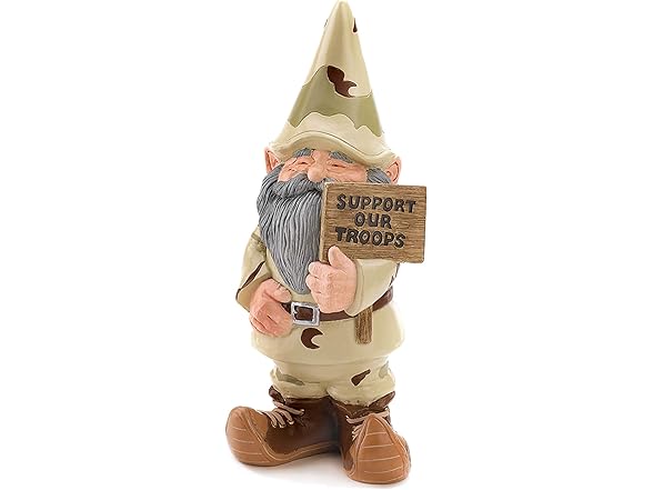 Accent Plus Support Our Troops Gnome