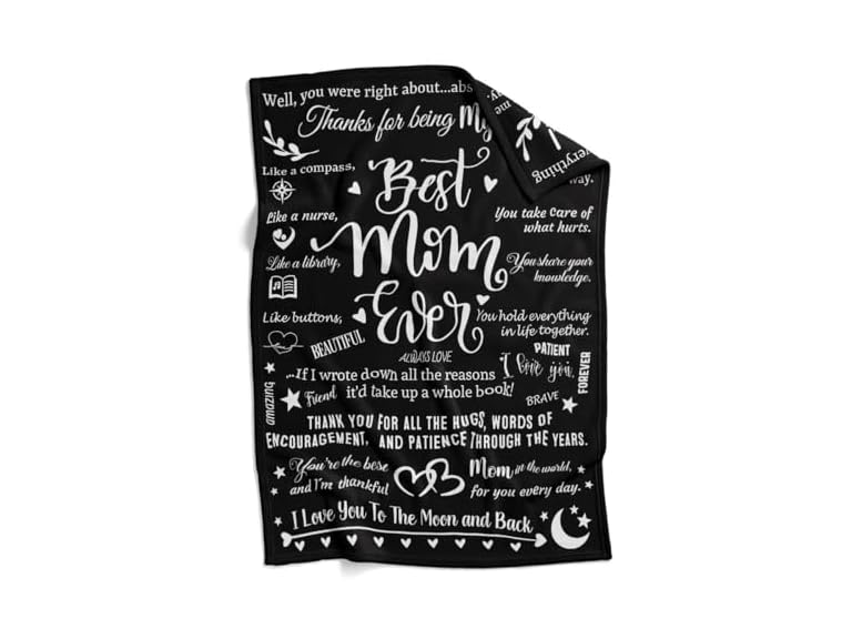 Mom Birthday Blanket Gift, 50x70"
