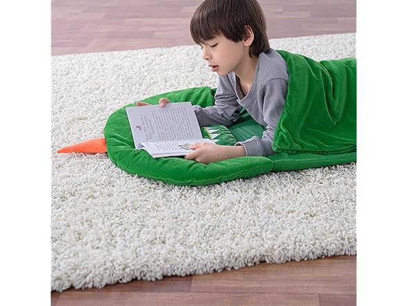 Amazon Basics Rectangular Kids Ultra-Soft Light-Weight Indoor Slumber Sleeping Bag