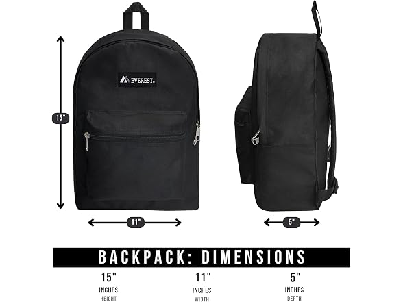 Everest 1045K Basic Backpack, 15", Khaki