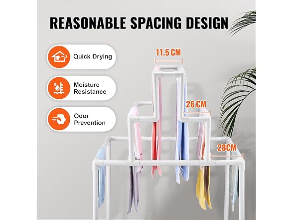 VEVOR Pool Towel Rack, 8 Bars