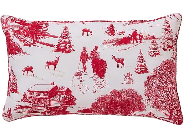 Hallmark Red Toile King Comforter Set
