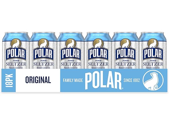18PK Polar Seltzer Water Original, 12 fl oz