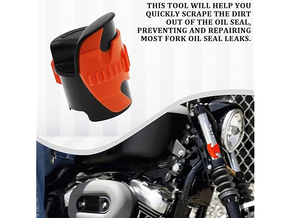 Fork Seal Cleaner Tool 2Pcs Orange