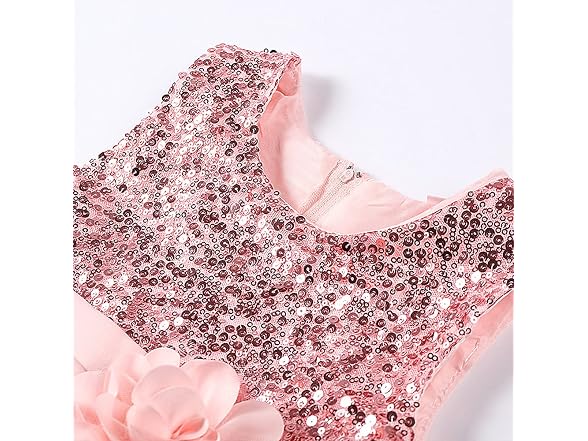 Super Fairy Girls (8-9 Years) Flower Sequin Dress