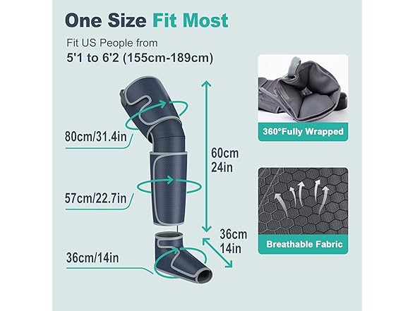 Leg Massager for Circulation/Pain Relief