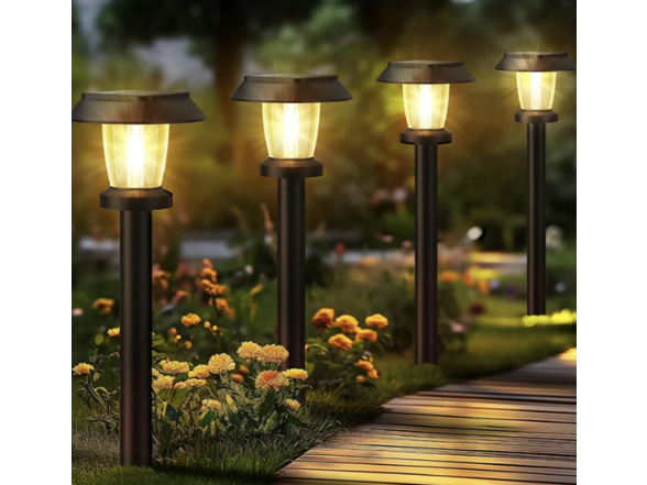 8 Pack Solar Powered Garden Lights Waterproof