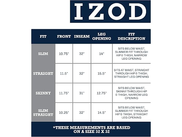 Izod Men (34W x 30L) Slim X Jeans
