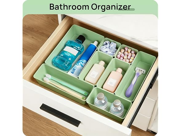 Vtopmart Sage Green 25 PCS Plastic Drawer Organizer