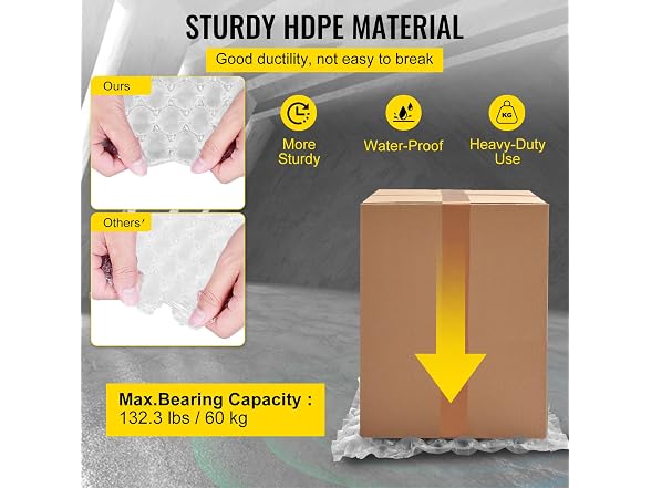 Air Cushion Film, 984Ft Length Air Pillow Bubble