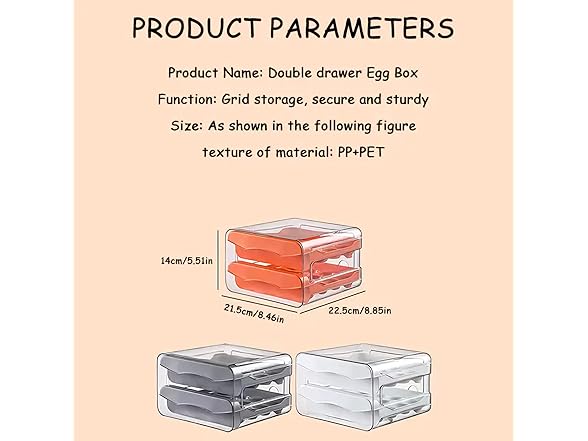 Luxury egg box, holds 32 eggs