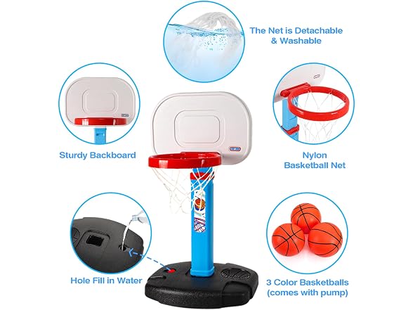 Adjustable Kids Mini Basketball Hoop Set