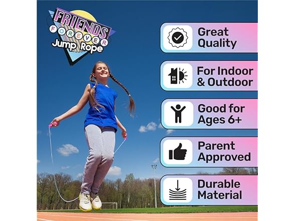 KESS Friendship Bracelet 84" Jump Rope - 6 pack