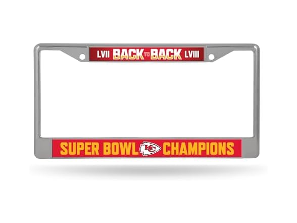 Kansas City Chiefs Chrome Frame
