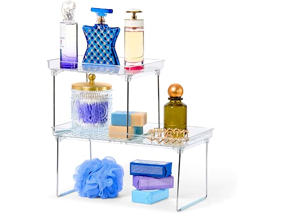 madesmart Stacking Shelf, Blue
