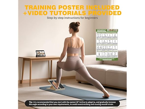 Grcill Slant Board for Calf Stretching