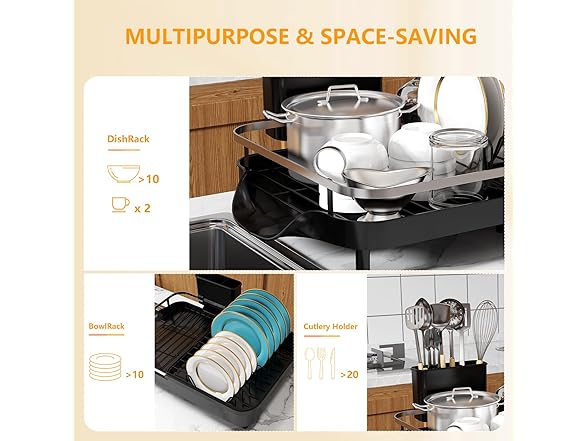 KLKE Expandable Dish Drying Rack