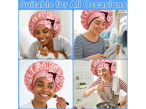 Atgdluk Atgdluk® Reversible Silk Bonnet for Slee