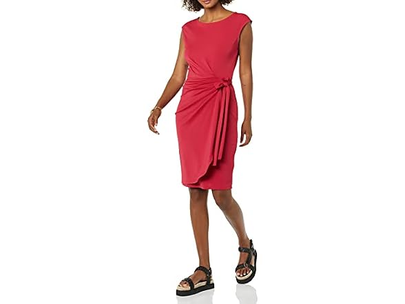 Amazon Essentials Women Cap Sleeve Bateau Dress