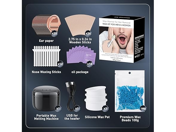 Azang Wax Kit for Hair Removal