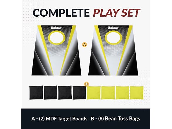 Hathaway Compact Cornhole Bean Bag Toss