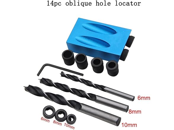 Quintathletic AAP-Tool-379 14pc Woodworking Pocket Hole Jig