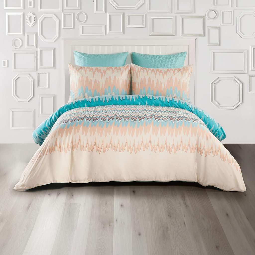 Kensie Ginny 3Pc Aztec Print Duvet Set - Gallery 6