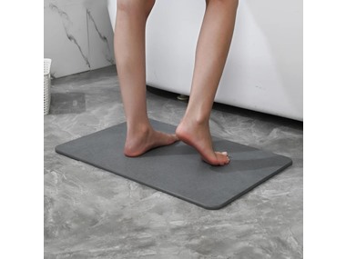 $26.99, Was $65, 58% Off! Diatomaceous Earth Stone Bath Mat dealfomo