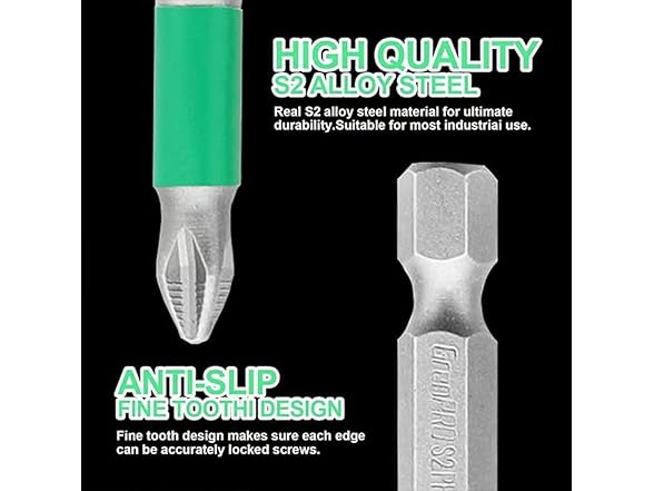 Screwdriver Drill Bit Set 6pk