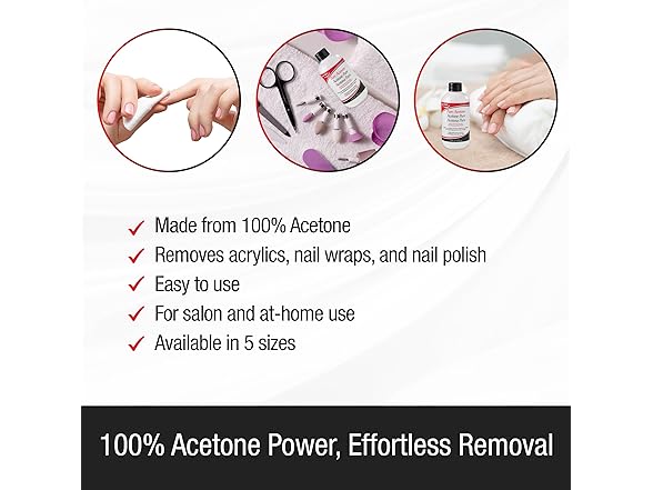 Supernail Pure Acetone Nail Polish Remover