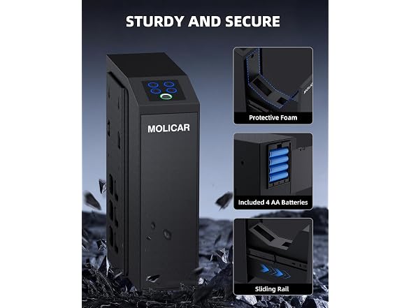 MOLICAR Biometric Slider Handgun Safe