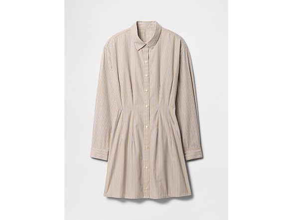 GAP Women Flare Mini Shirtdress Neutral