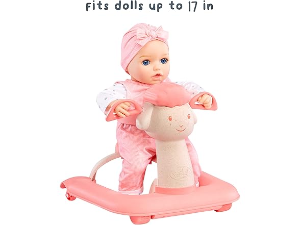 Baby Born Baby Doll Walker with Rolling Wheels