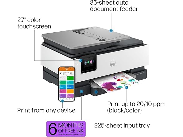 HP OfficeJet Pro 8138e Color Printer