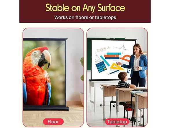Pyle 50" Portable Tripod Projector Screen