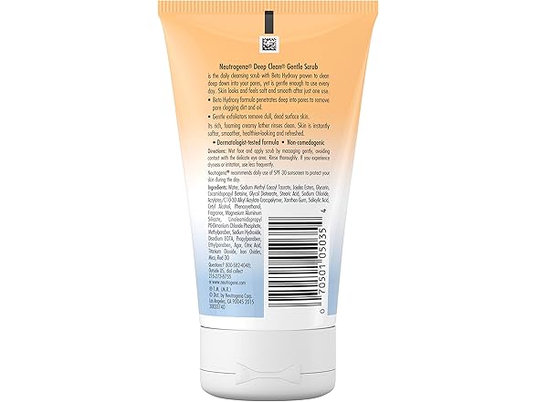 Neutrogena Deep Clean Gentle Daily Facial Scrub