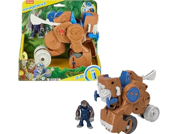 Toy Monkey Catapult Poseable Figure Set