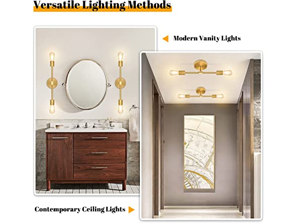 TOBUSA 2 Pack Bathroom Vanity Light