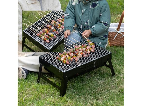 Gardenised Portable Charcoal Grill