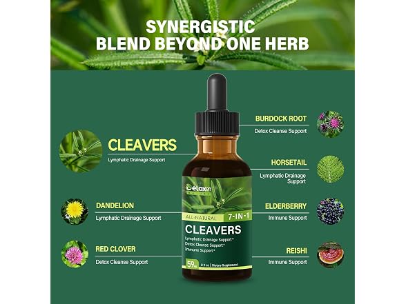 DetoxenNATURE 7-in-1 Cleavers Lymphatic