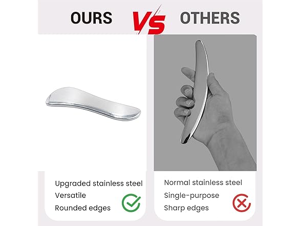 Dr.Pedi Stainless Steel Gua Sha Body Too