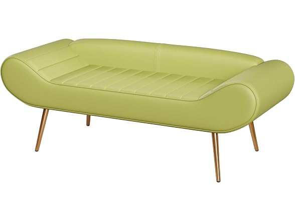 SPOFLYINN 57in Sofa Bench 400lbs Green