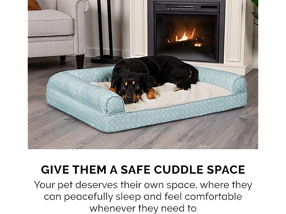 Furhaven Cooling Gel Dog Bed for Medium Small Dogs