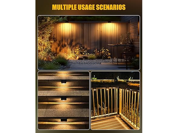 Brightown 6 Pack Solar Step Lights