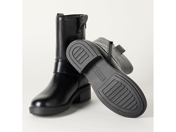 The Drop Women's Lilith Short Moto Boot with Buckles