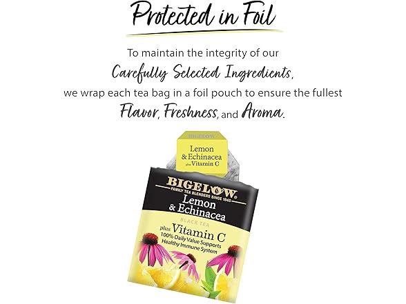 BigelowTea Lemon and Echinacea Black Tea 18ct