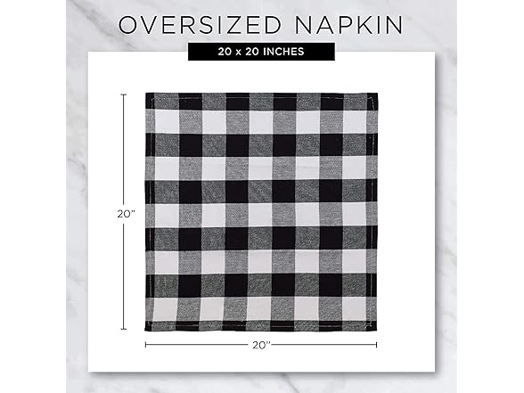DII Holiday Cloth Square Napkin Set 6Ct VARIES