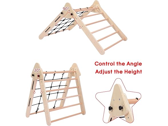 OUTLANE Colorful 2 in 1 Triangle Climber with Ramp