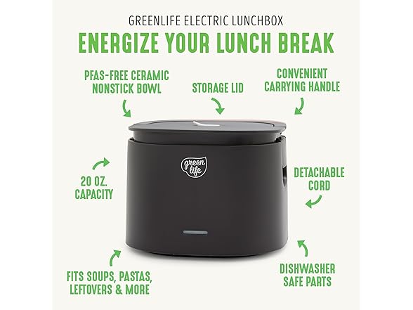GreenLife 20oz Electric Lunch Box