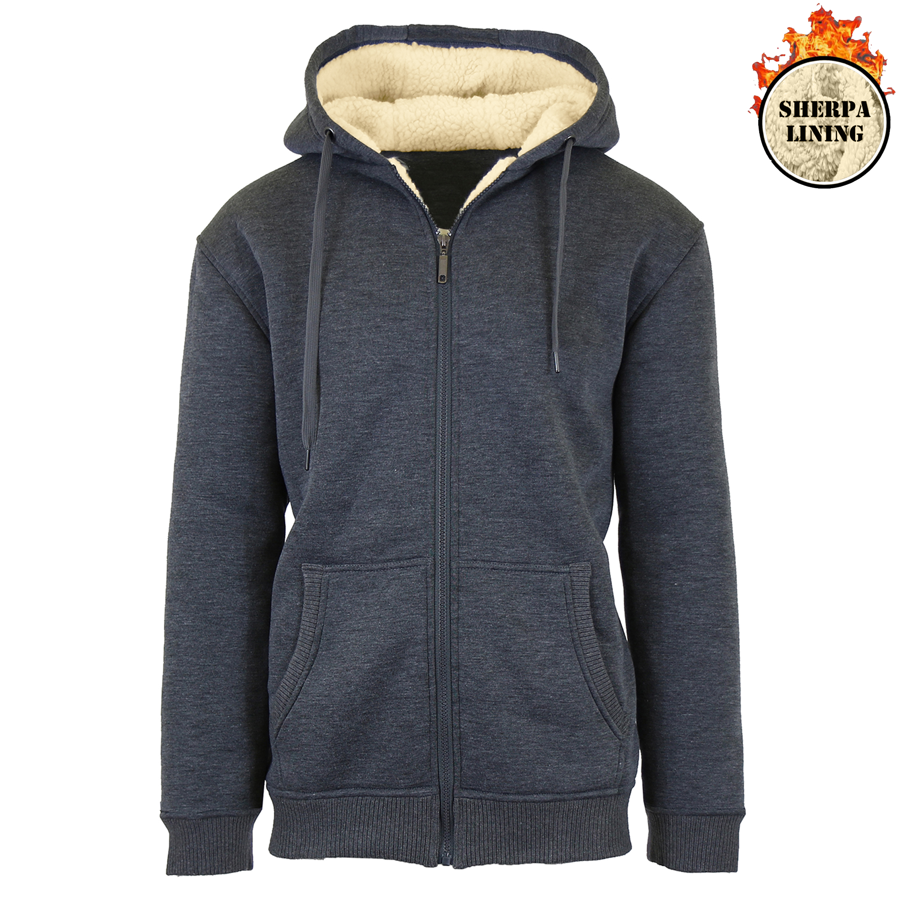 Super Heavyweight Sherpa Zip Hoodie (1 or 2pk) - Gallery 14